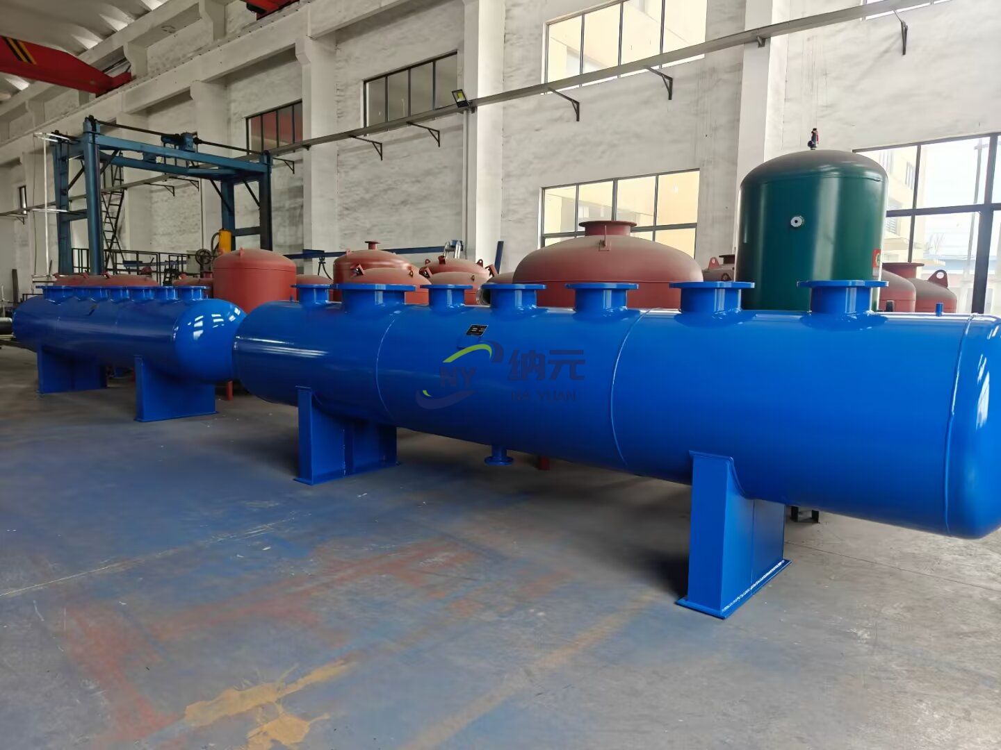 發(fā)往淮安中天鋼鐵項目的分集水器！