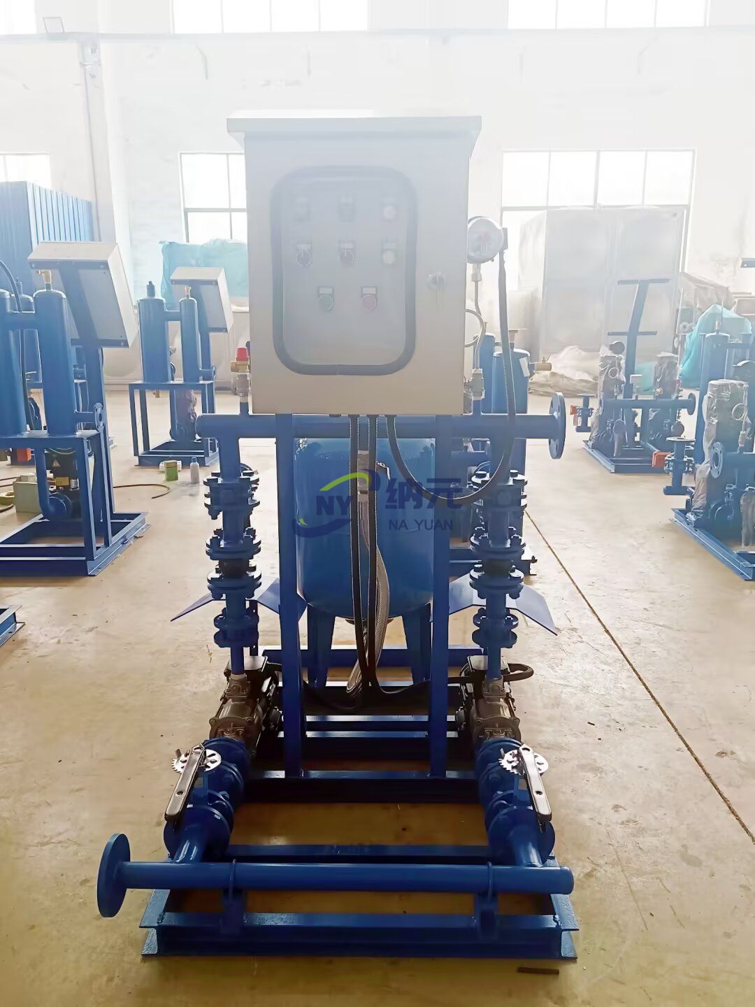 發(fā)貨揚(yáng)州新能源汽車安全電池零部件定制化廠房項(xiàng)目-3#廠房項(xiàng)目的定壓補(bǔ)水裝置和軟化水設(shè)備！